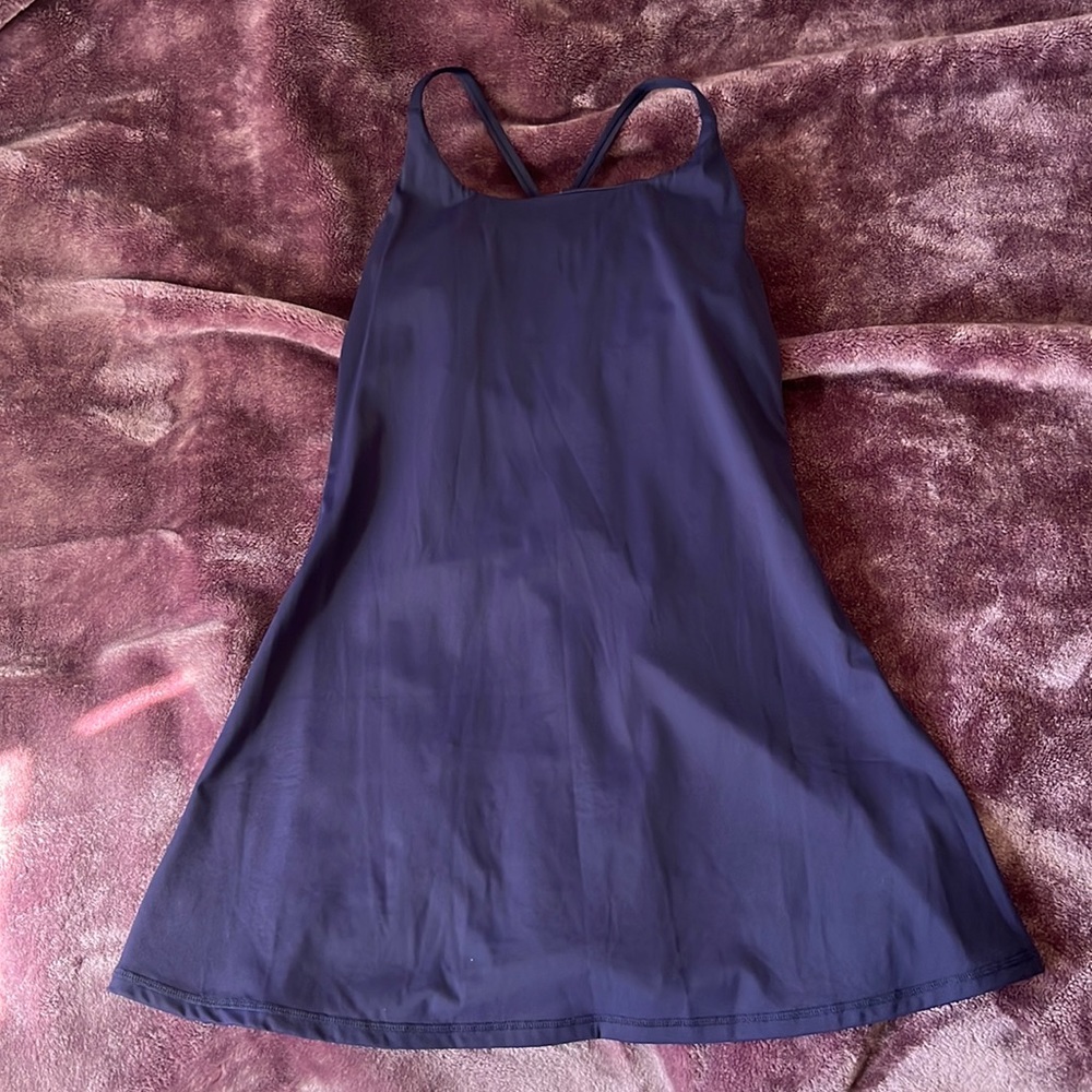 Halara Dress | Everyday Cloudful™ Backless 2-in-1 Flare Activity Dress-Wannabe
